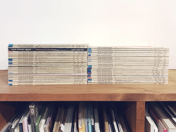 インテリア　JAPAN INTERIOR DESIGN　1974年〜1978年まで不揃い42冊 ｜ インテリア・デザイン・建築・雑誌